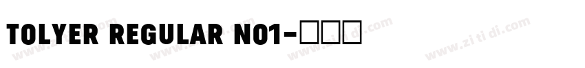 Tolyer Regular no1字体转换